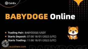 CoinEx Lists Baby Doge Coin (BabyDoge), Price Surges 13%