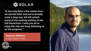 Solar, A Sustainable Decentralized Payments Blockchain, To Launch its Mainnet On March 28th, 2022