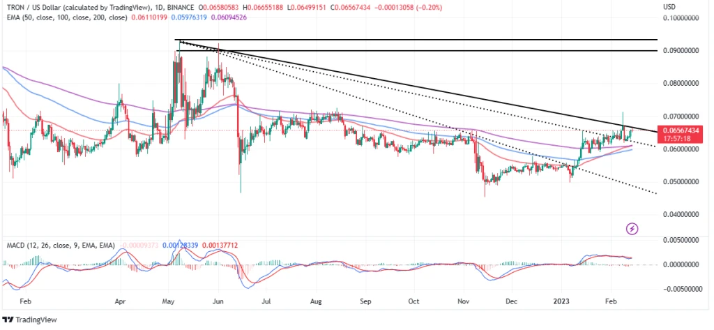 TRON Transactions Hit 4.84M As $318M In Trading Volume Comes In – Is TRX Price Ready For $0.1?