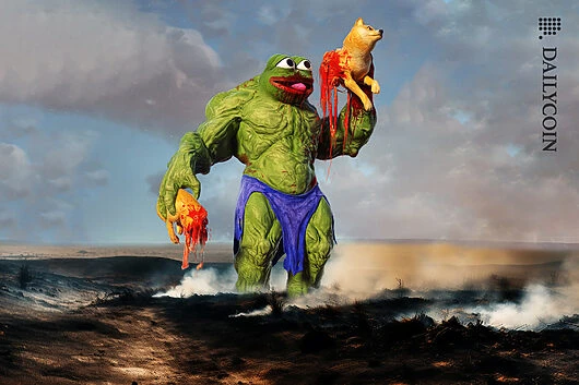 PEPE Eating DOGE: Beeple’s Artwork Sparks Heated Debate