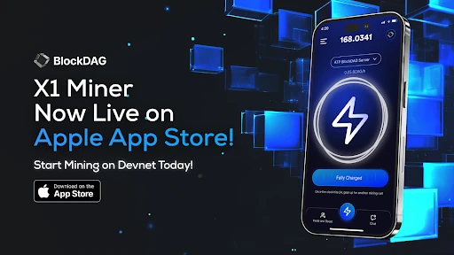 BlockDAGs Cutting Edge X1 Miner App Drops on App Store, Sparking FOMO and Surpassing Bitcoin & Stellar as Top Crypto Choice!