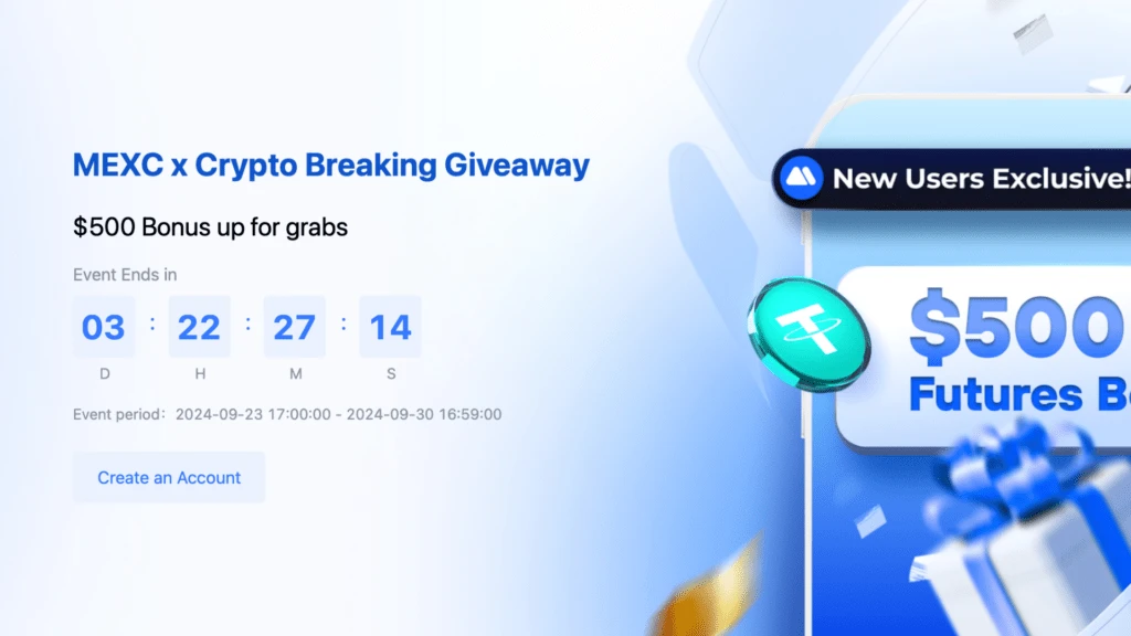 First 5 Eligible Users Get a $100 Futures Bonus on MEXC