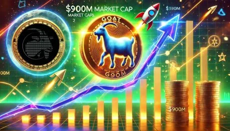 GOAT Outpaces PEPE Growing To $900M Market Cap In 2 Weeks  Details