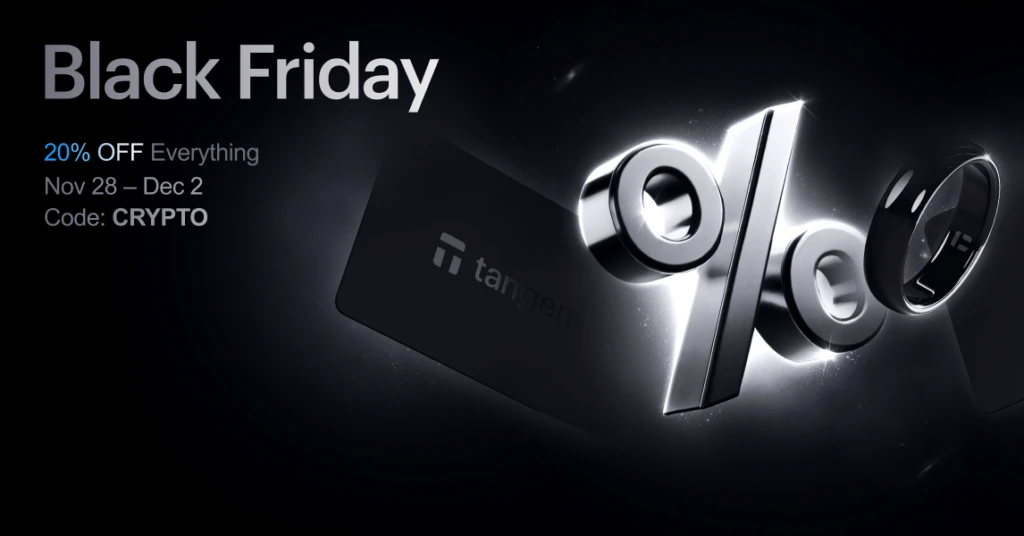 Black Friday Crypto Deal: Enjoy 20% Off Tangem Wallets with Promo Code CRYPTO!