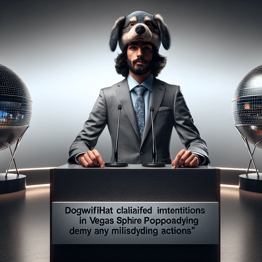 Dogwifhat clarifies intentions in Vegas Sphere proposal, denying any misleading actions
