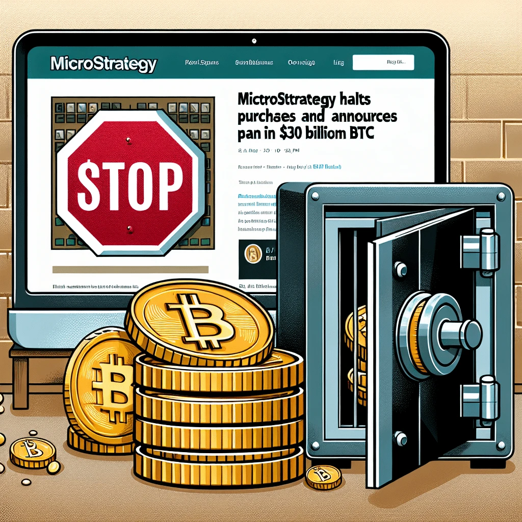 MicroStrategy Halts Bitcoin Purchases and Announces Plan to Hold $30 Billion in BTC