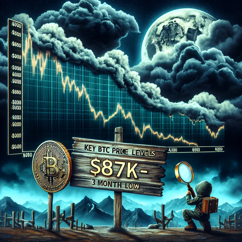 Exploring Key BTC Price Levels as Bitcoin Plummets to 3-Month Low below $87K