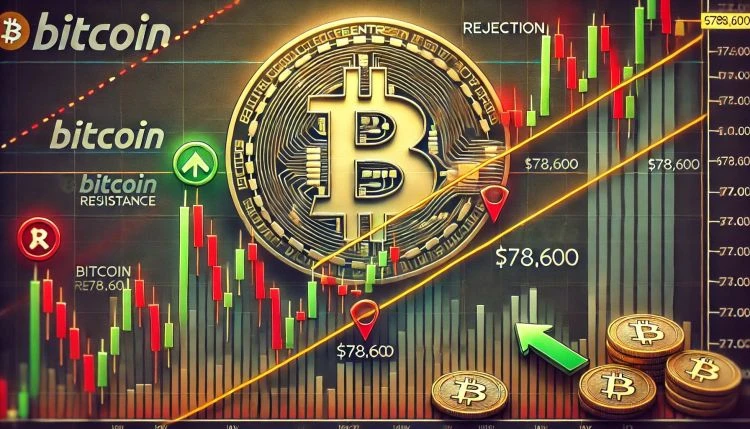 Bitcoin Rejected At Descending Resistance Again  Is $78,600 Still In Play?