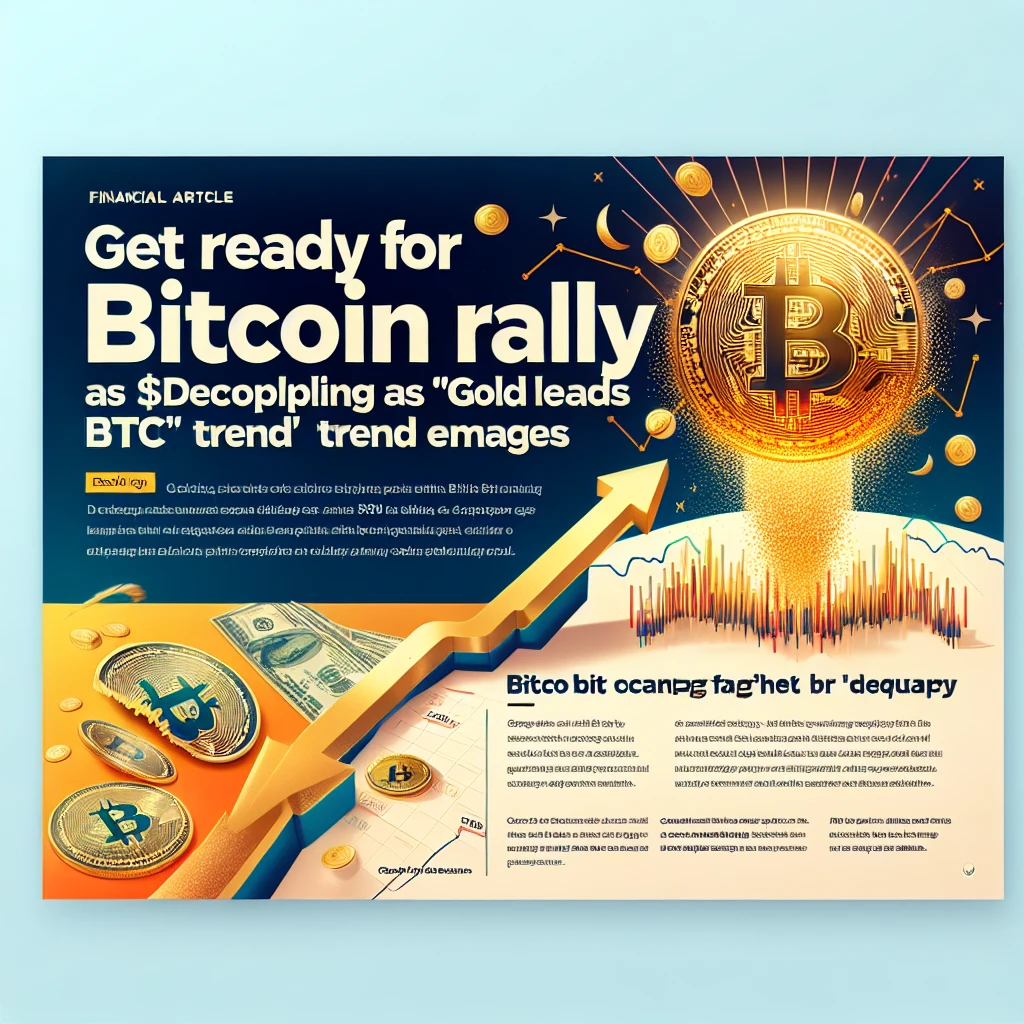 Get Ready for Bitcoin Rally to $100K as Decoupling and Gold Leads BTC Trend Emerges