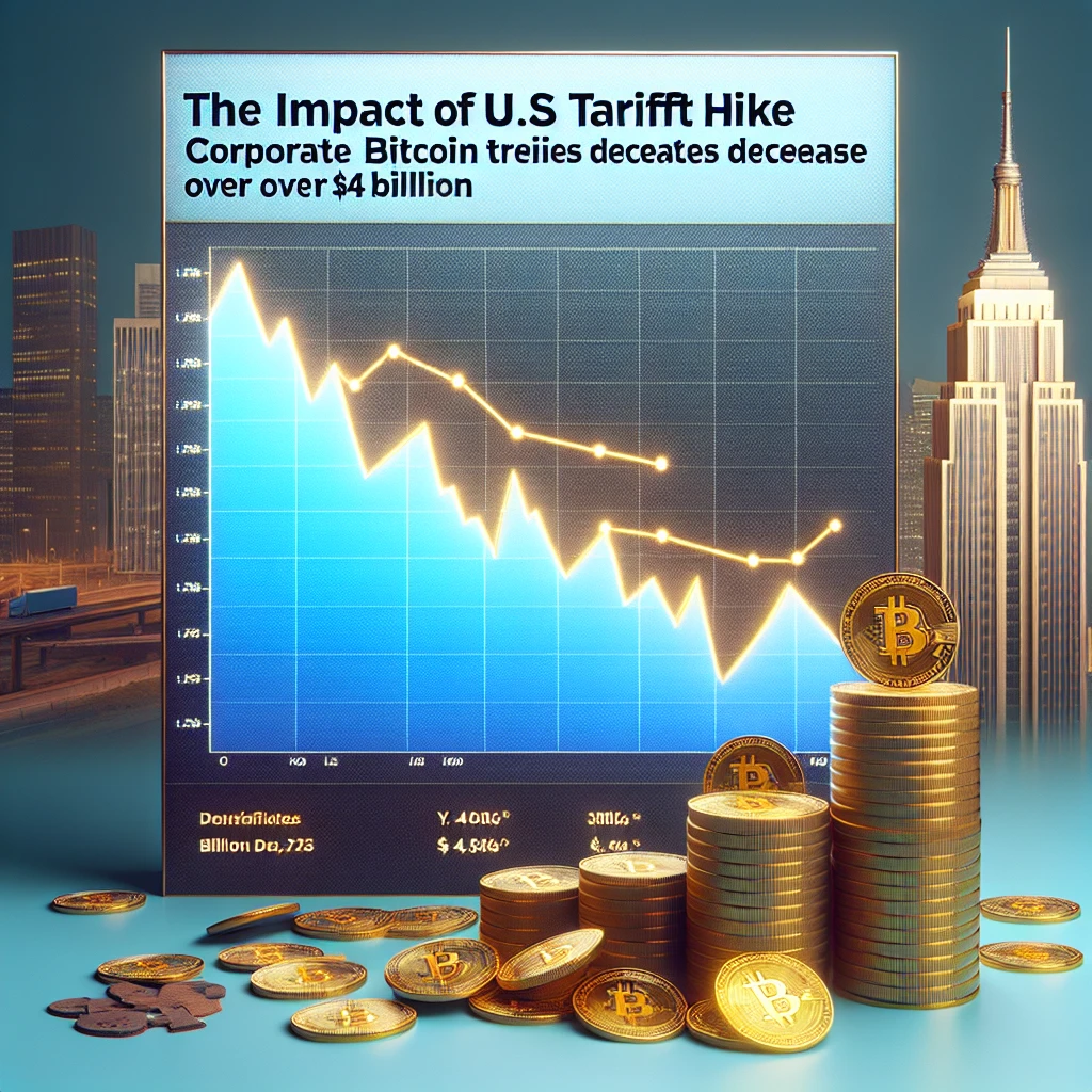The Impact of US Tariff Hike: Corporate Bitcoin Treasuries Decrease by Over $4 Billion