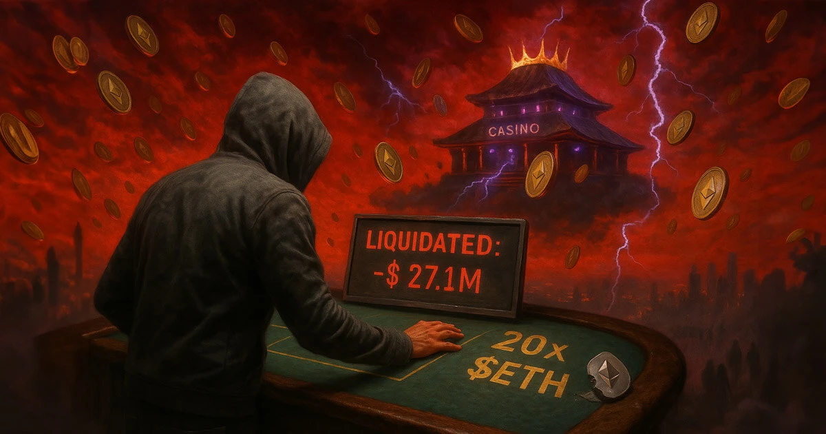 ZKasino scammers risky Ethereum trade backfires with $27M loss amid market turmoil