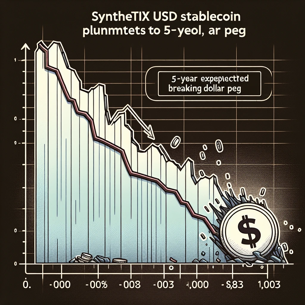 Synthetix USD stablecoin plummets to 5-year low of $0.83, breaking dollar peg