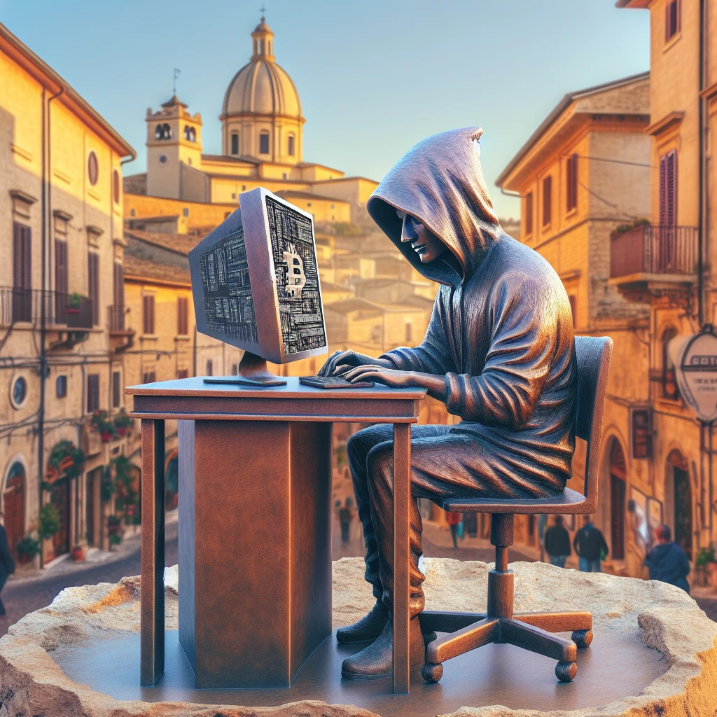 Discover the New Satoshi Nakamoto Monument Funded by Locals in an Italian Town