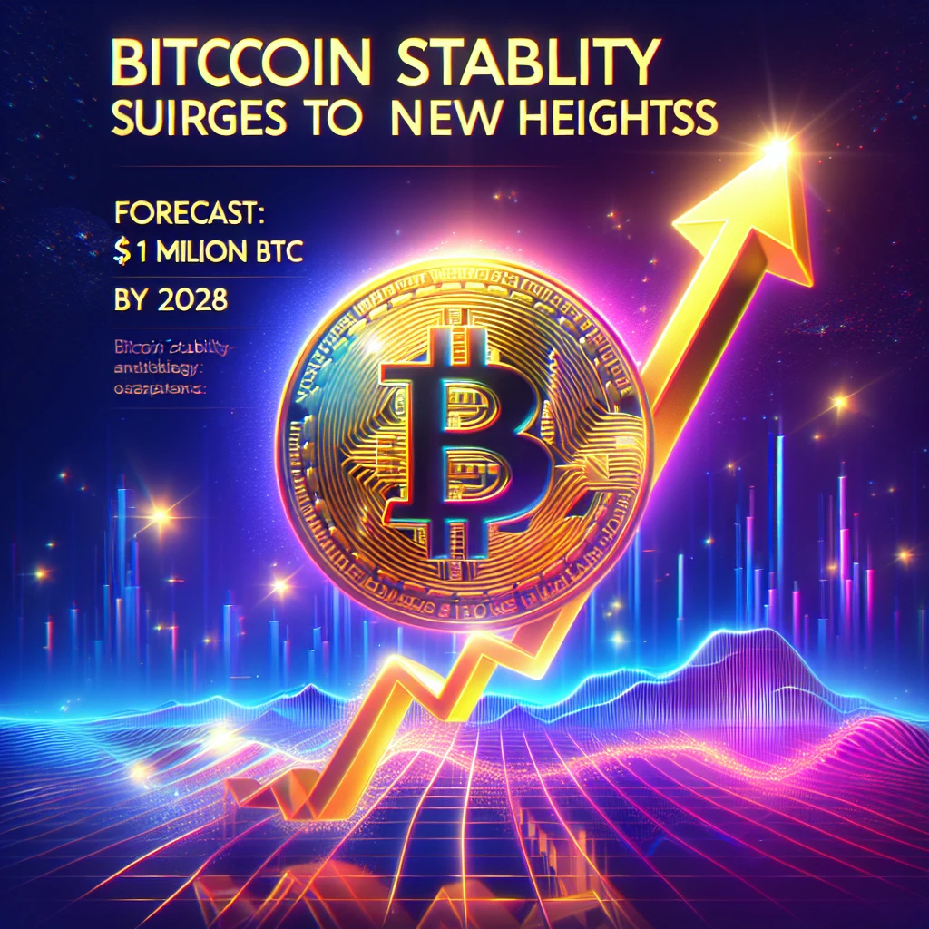 Bitcoin Stability Surges to New Heights, Hayes Forecasting $1 Million BTC by 2028