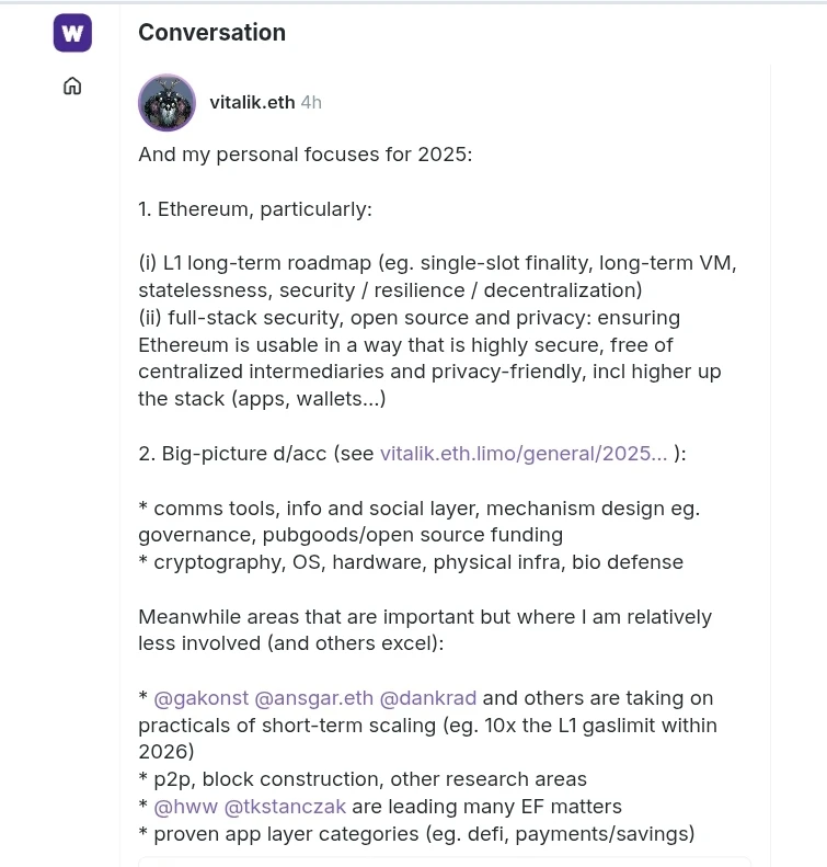 Vitalik Buterin Shares His 2025 Vision for Ethereums Future