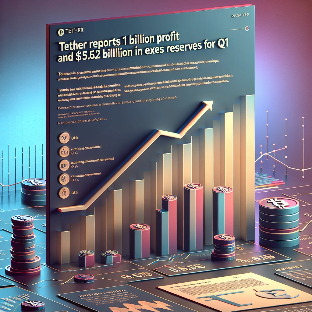 Tether Reports $1 Billion Operating Profit and $5.6 Billion in Excess Reserves for Q1