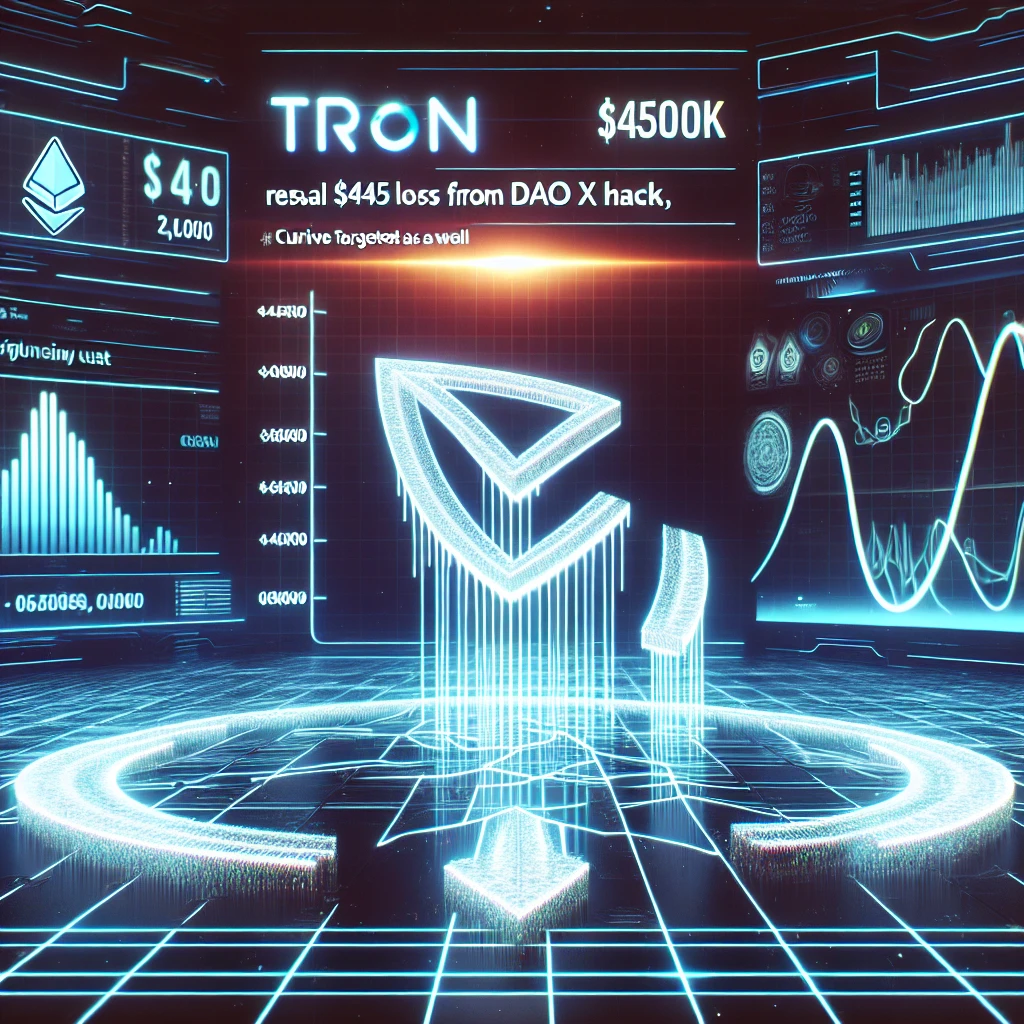 Tron reveals $45K loss from DAO X hack, Curve Finance targeted as well