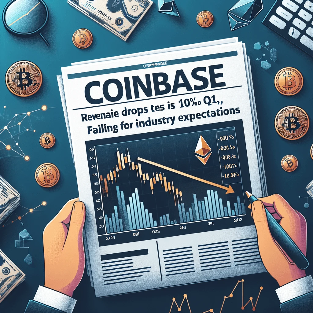Coinbase Revenue Drops by 10% in Q1, Failing to Meet Industry Expectations