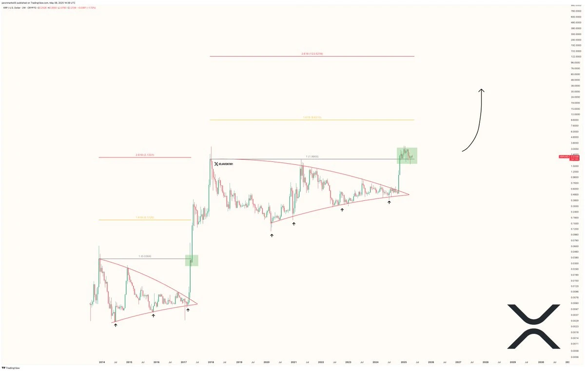 Analyst Explains How XRP Can Do 50X Surge to $123 From Here
