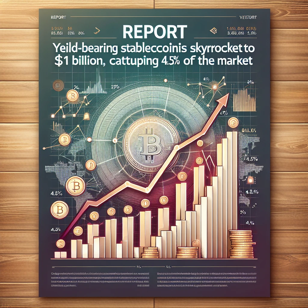 Report: Yield-bearing stablecoins skyrocket to $11B, capturing 4.5% of the market