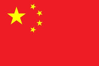 China flagga